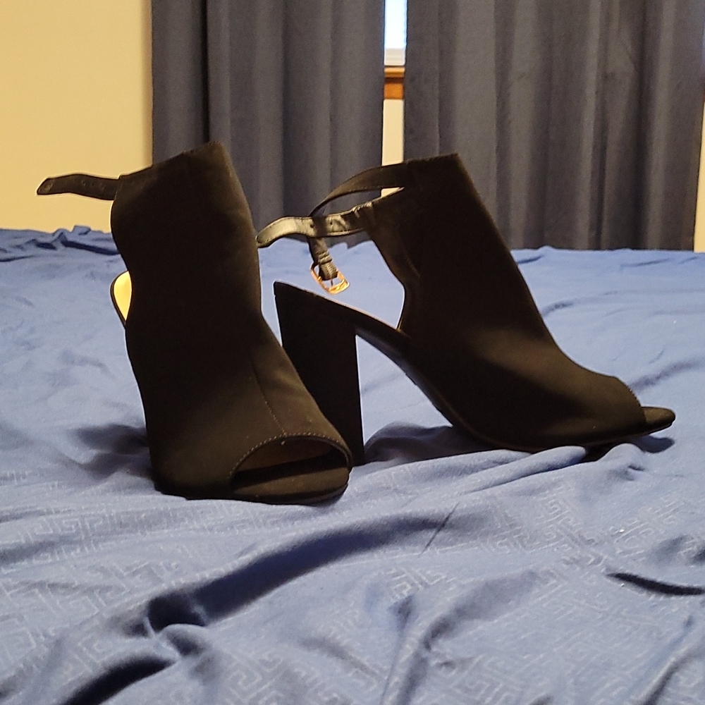 Bamboo heels open toe